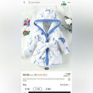 SHEIN Kids, 1-3 Months Baby Robe